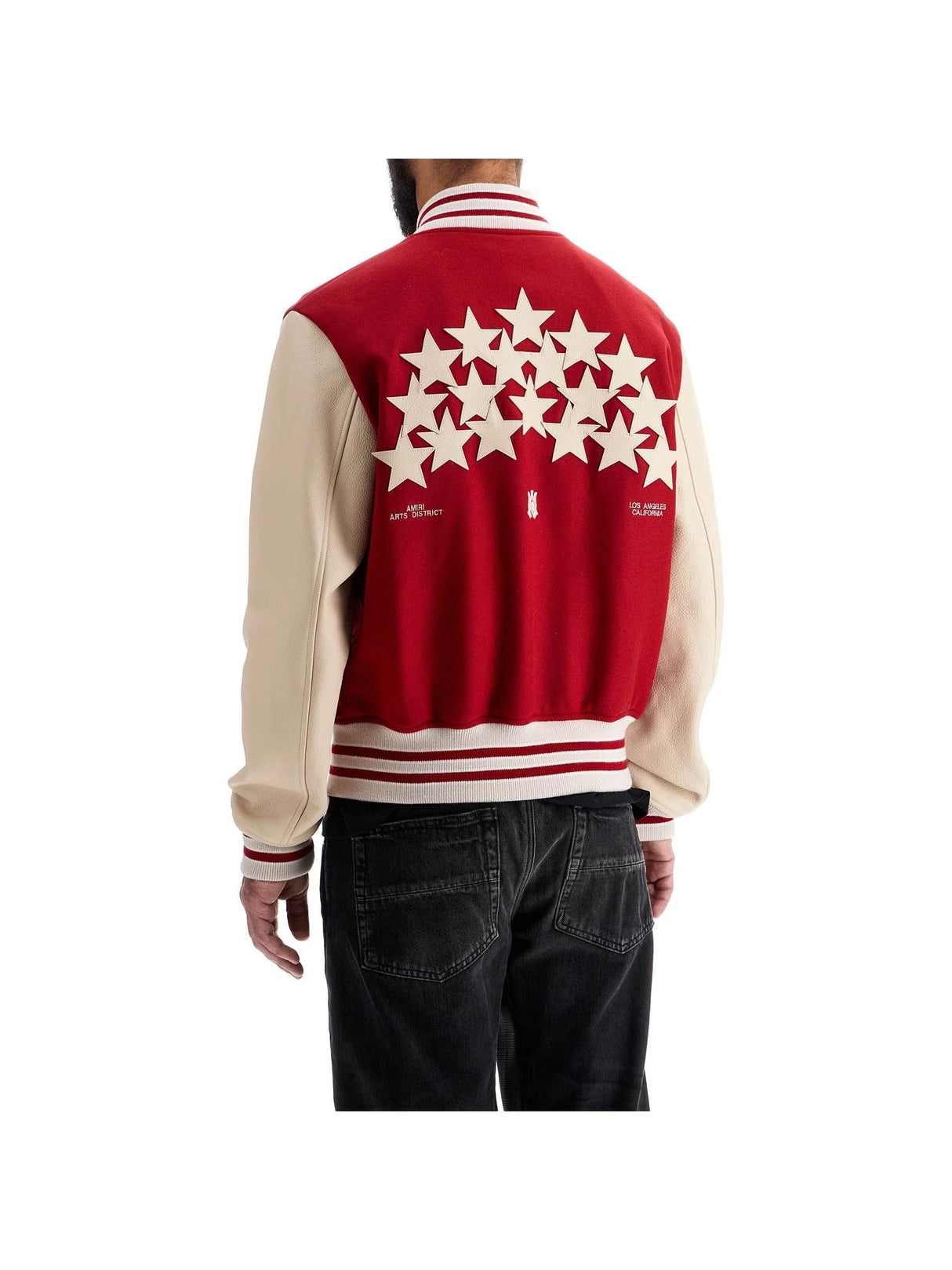 Stars Wool Blend Bomber Jacket-Amiri-JOHN JULIA