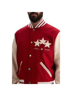 Stars Wool Blend Bomber Jacket-Amiri-JOHN JULIA