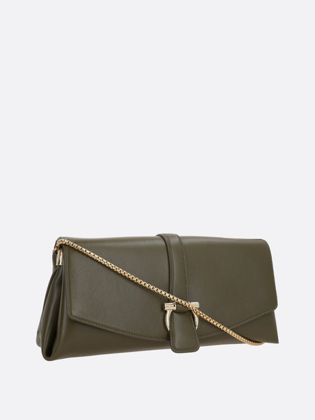 Smooth Leather Shoulder Bag-Ferragamo-JOHN JULIA