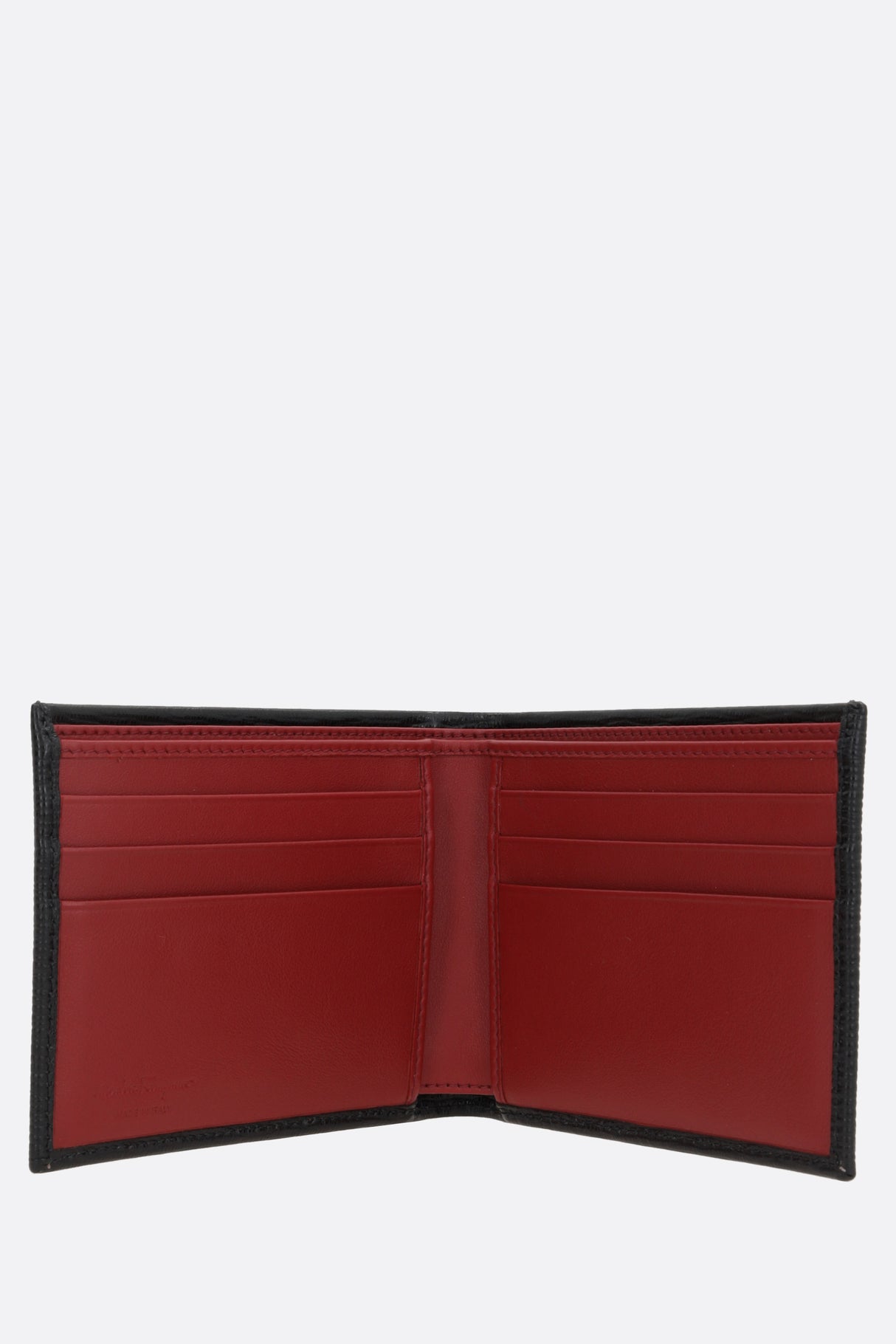 Gancini Textured Leather Billfold Wallet-FERRAGAMO-JOHN JULIA