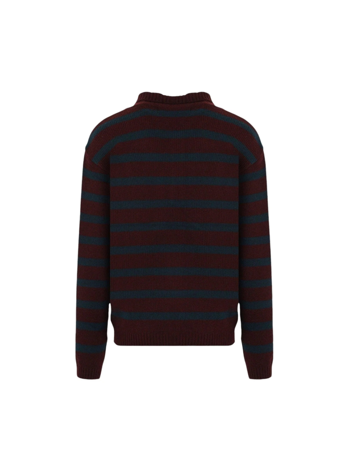 Striped Wool Blend Polo Sweater-ANDERSSON BELL-JOHN JULIA