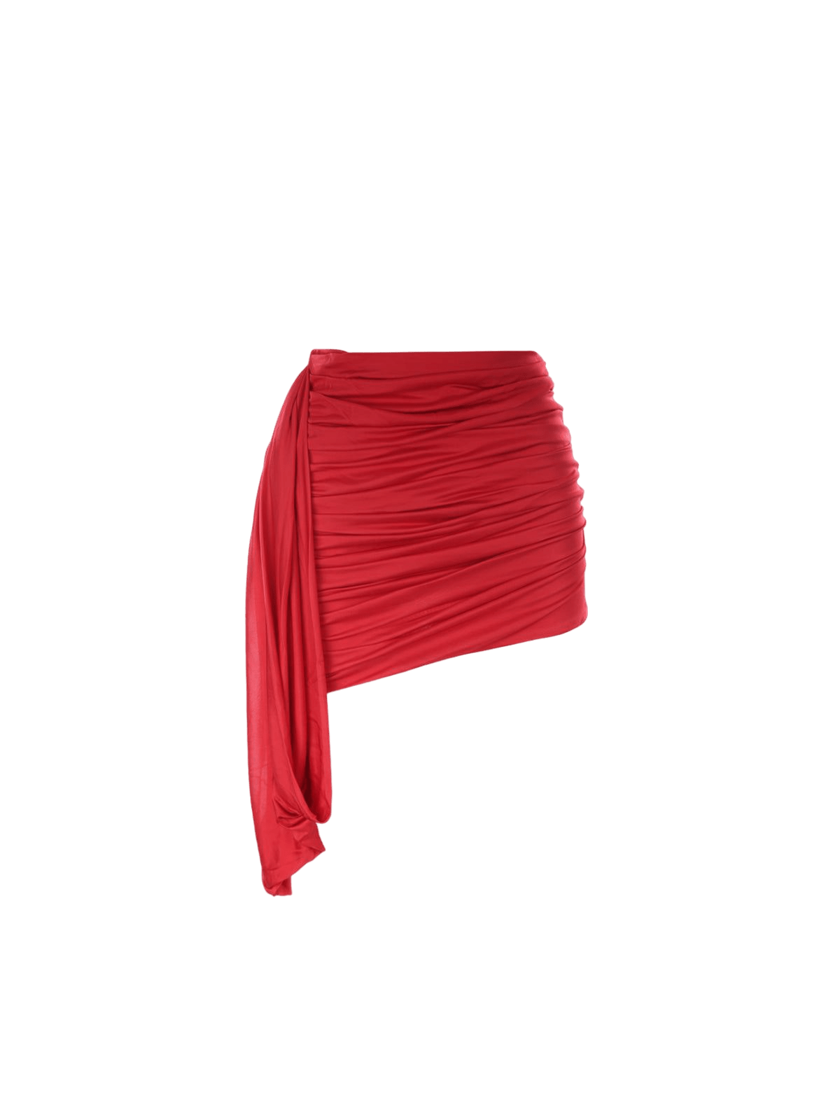 Stretch Jersey Draped Miniskirt-ANDREĀDAMO-JOHN JULIA