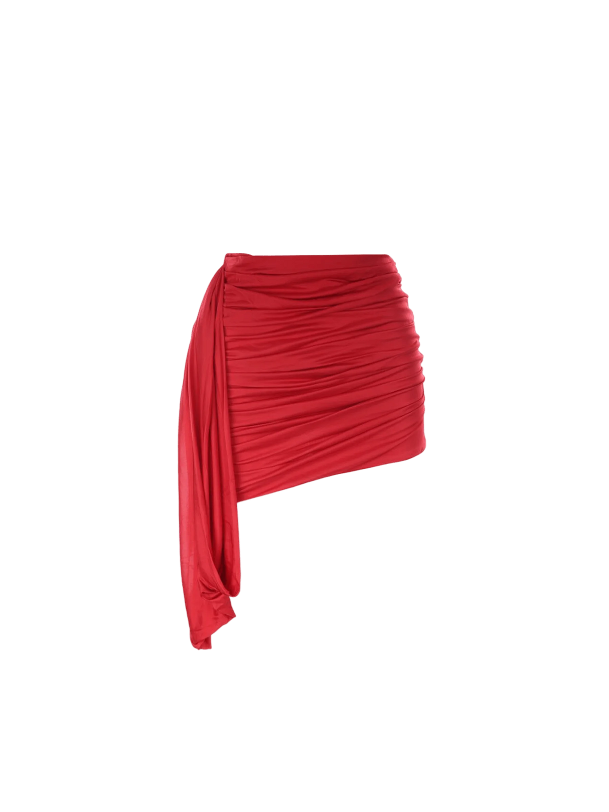 Stretch Jersey Draped Miniskirt-ANDREĀDAMO-JOHN JULIA