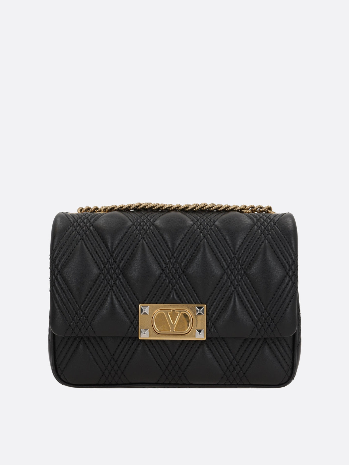 Quiltie 67 Quilted Nappa Shoulder Bag-Valentino Garavani-JOHN JULIA