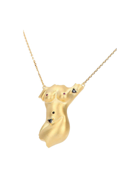 24k Gold-plated Necklace-ANISSA KERMICHE-JOHN JULIA