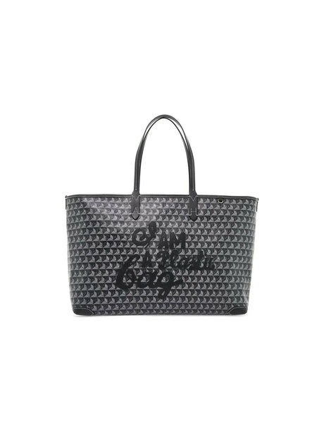 I Am A Plastic Bag Zipped Motif Tote Bag.