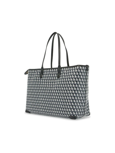 I Am A Plastic Bag Zipped Motif Tote Bag.