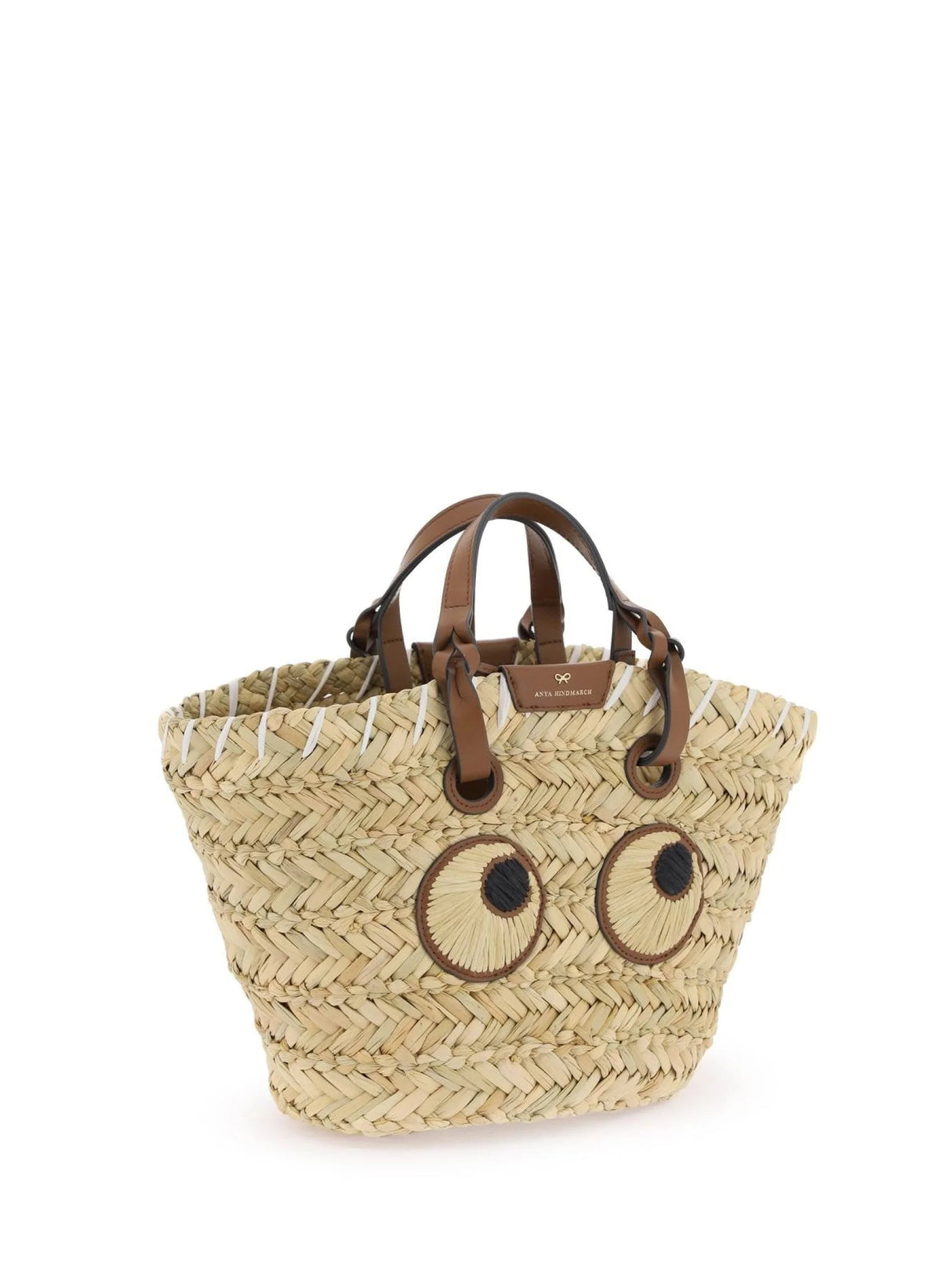 Paper Eyes Basket Handbag