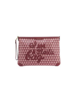 Clutch Bag With Plastic Bag Motif