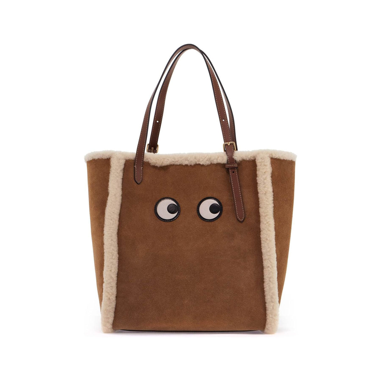 Tote Bag With Shearling Eyes