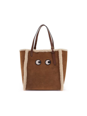 Tote Bag With Shearling Eyes