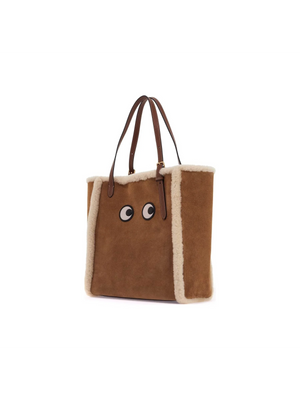 Tote Bag With Shearling Eyes