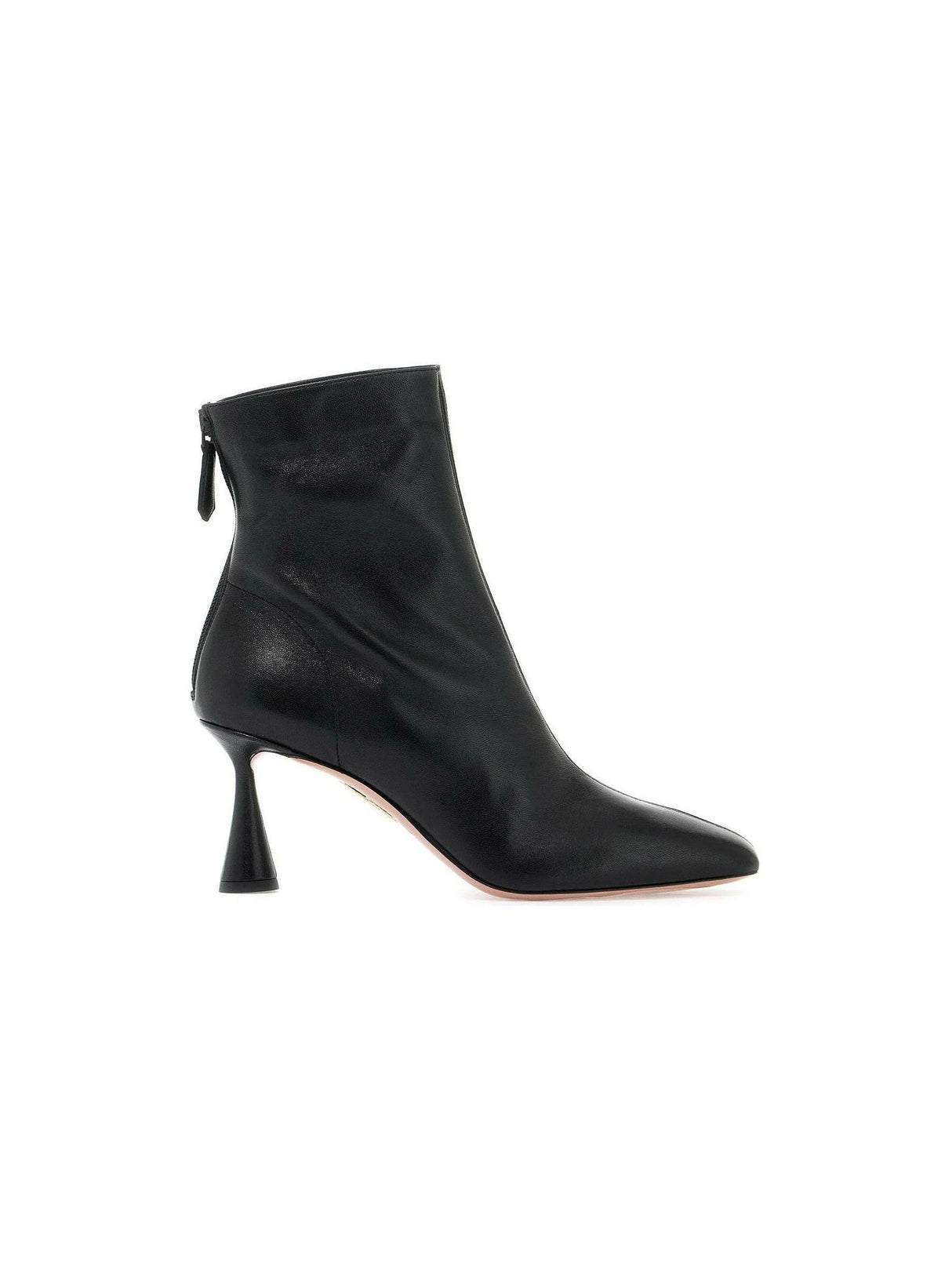 AQUAZZURA-Amore 75 Leather Ankle Boots-JOHN JULIA