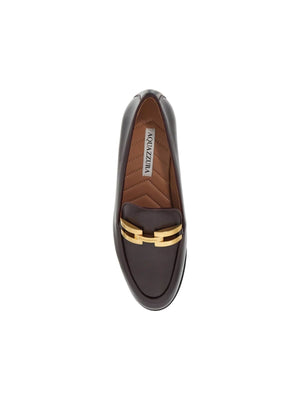 Brandi Smooth Leather Loafers-AQUAZZURA-JOHN JULIA