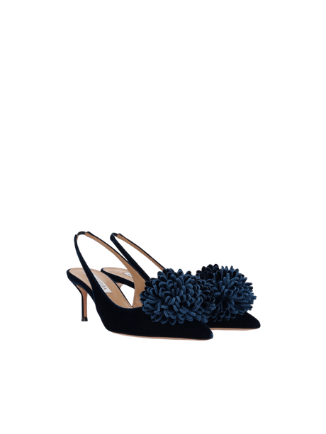 Couturier Slingbacks In Velvet-AQUAZZURA-JOHN JULIA