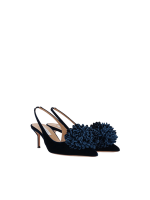 Couturier Slingbacks In Velvet-AQUAZZURA-JOHN JULIA