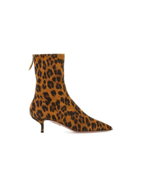 Leopard Print Montmartre Bootie 50 Suede Ankle Boots.