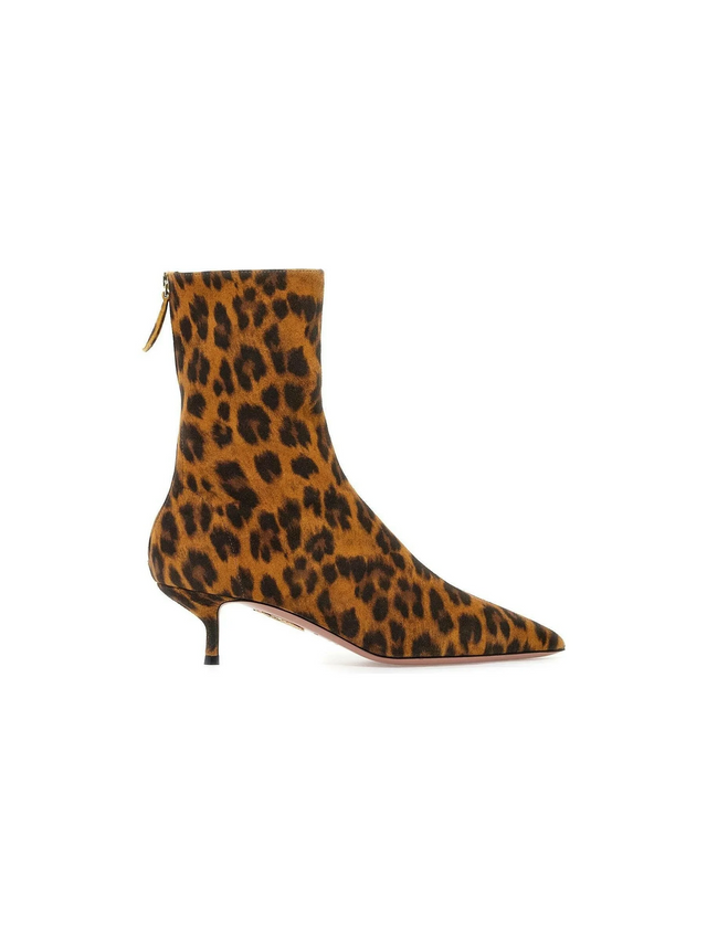 Leopard Print Montmartre Bootie 50 Suede Ankle Boots.