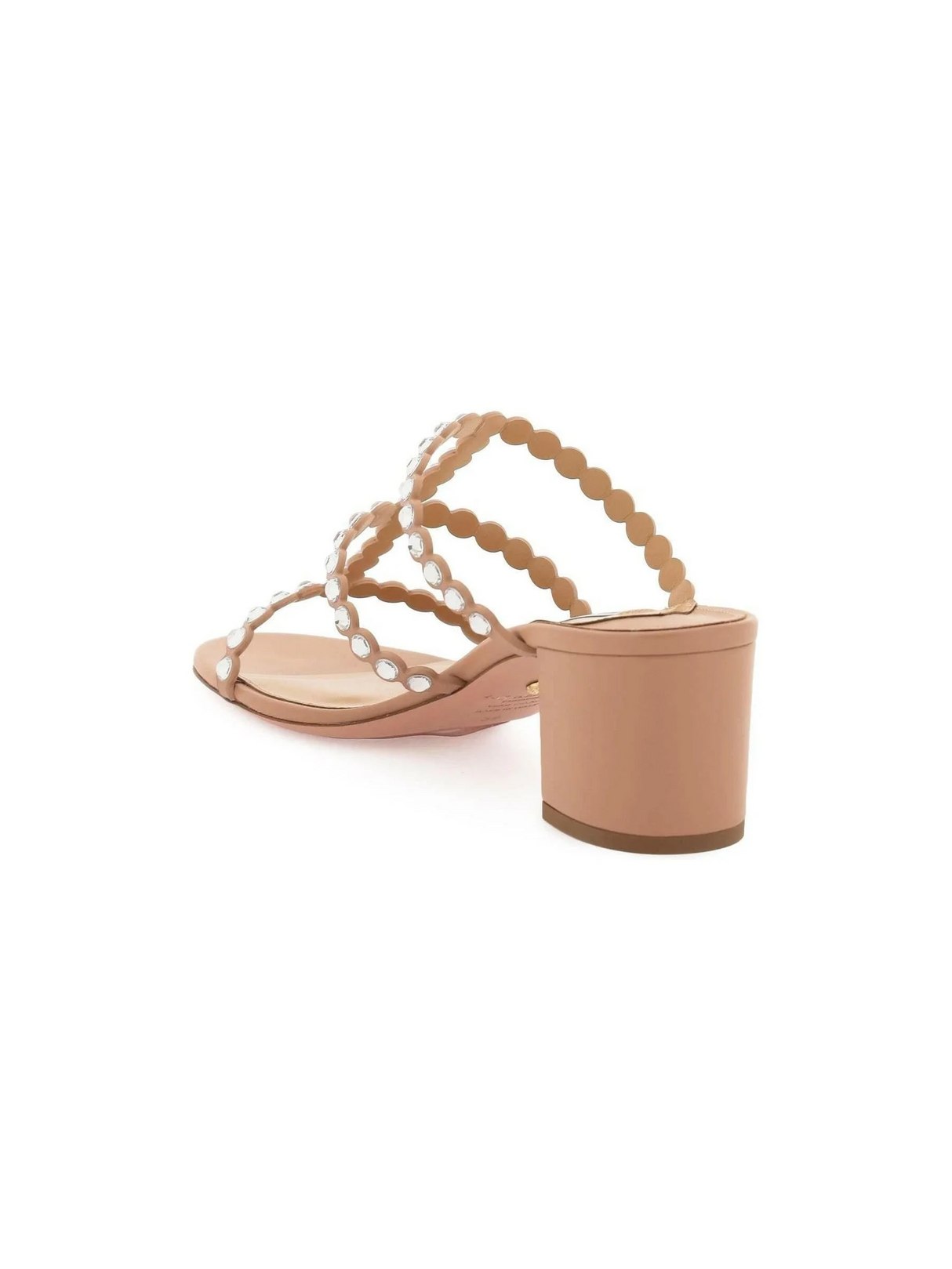 Powder Pink Tequila 50 Leather Sandals AQUAZZURA JOHN JULIA.