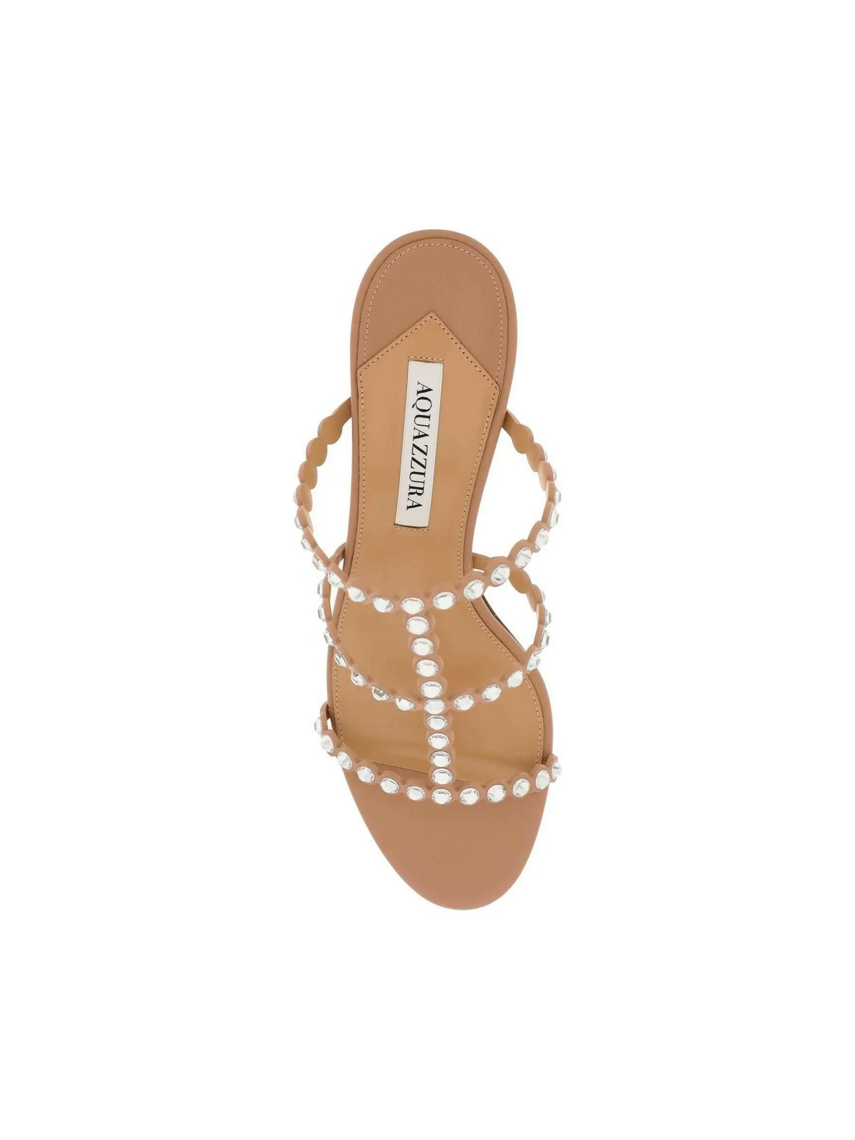 Powder Pink Tequila 50 Leather Sandals AQUAZZURA JOHN JULIA.