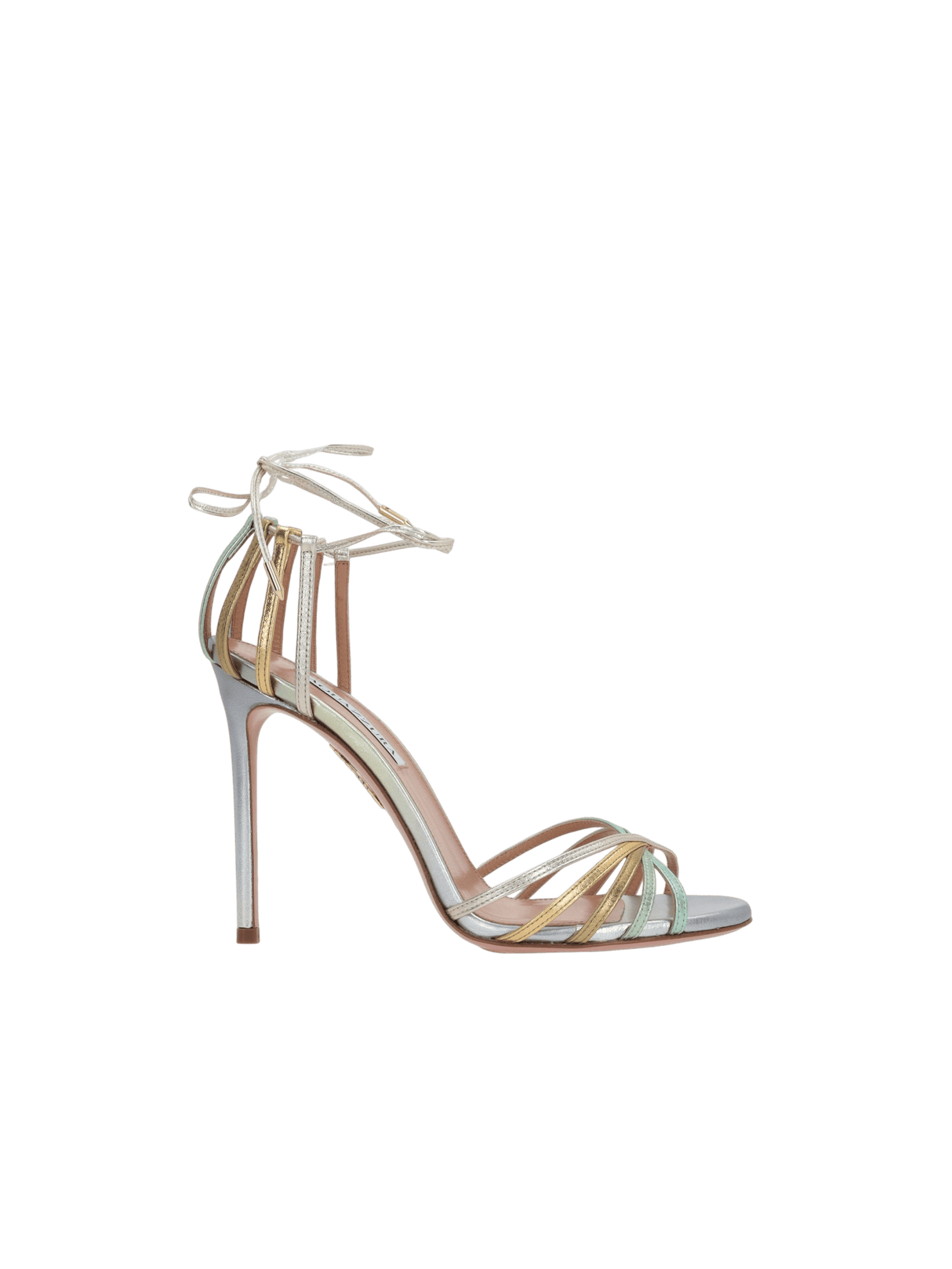 Straight to Heaven Laminated Nappa Sandals-AQUAZZURA-JOHN JULIA