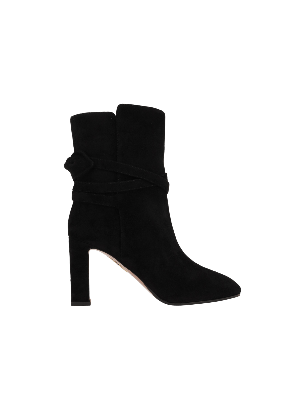 Very Bow Tie Ankle Boots in Suede-AQUAZZURA-JOHN JULIA