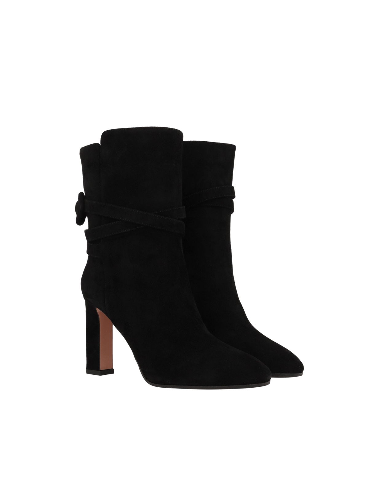 Very Bow Tie Ankle Boots in Suede-AQUAZZURA-JOHN JULIA