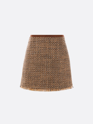 Fantasy Tweed Miniskirt-Valentino Garavani-JOHN JULIA