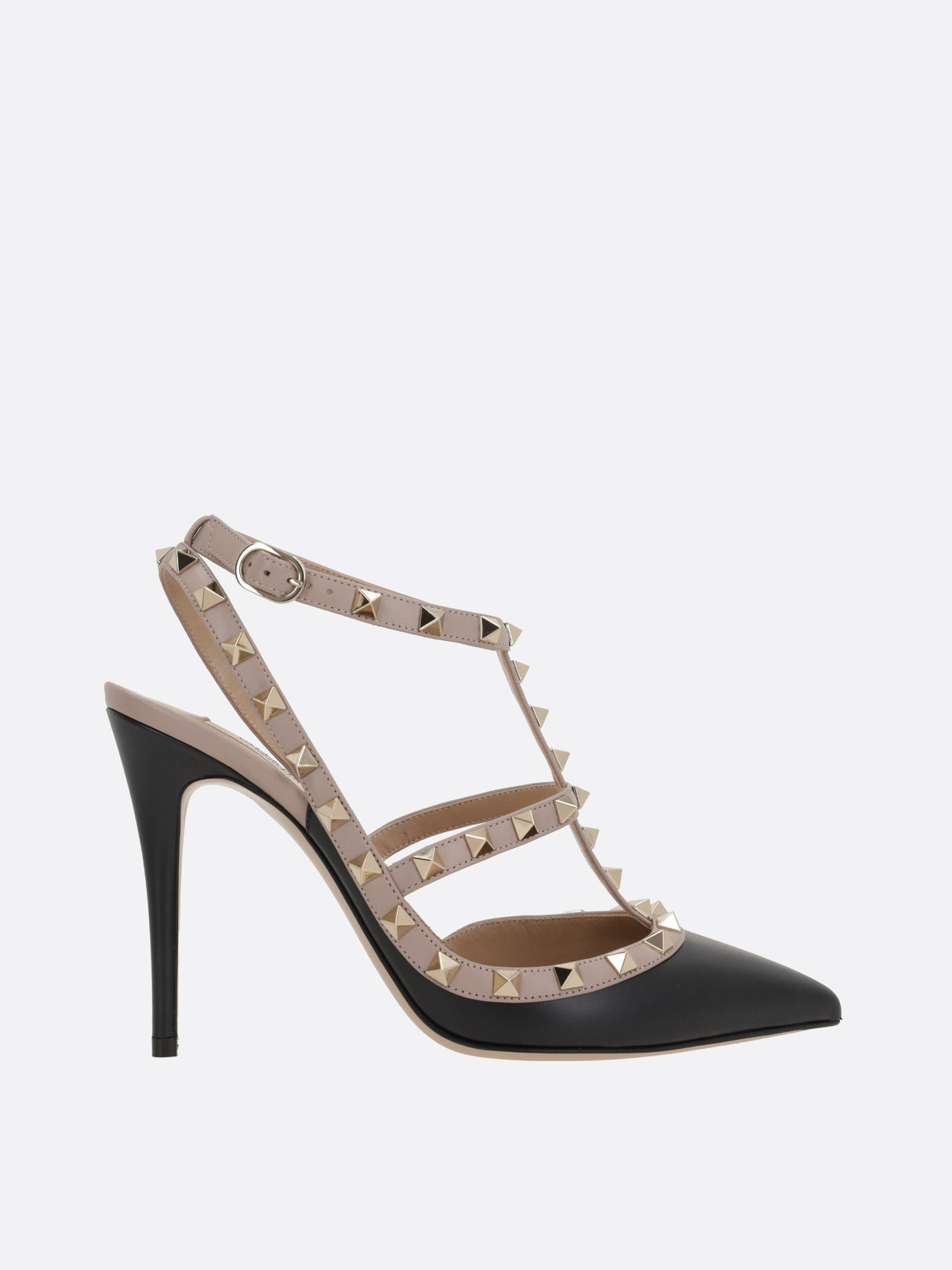 Rockstud Smooth Leather Slingback Pumps-Valentino Garavani-JOHN JULIA