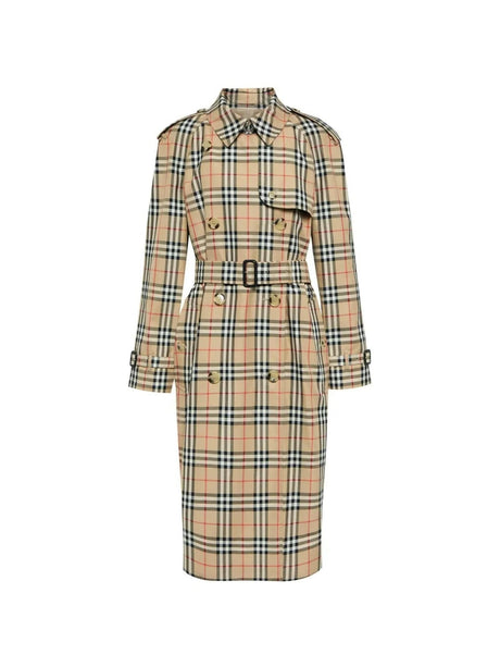 BURBERRY-Archive Check Trench Coat-JOHN JULIA