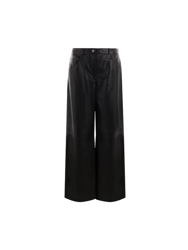 Catania Leather Wide-leg Pants-ARMA-JOHN JULIA