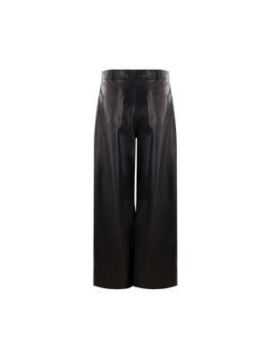 Catania Leather Wide-leg Pants-ARMA-JOHN JULIA