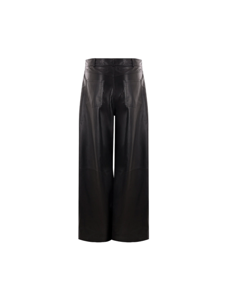 Catania Leather Wide-leg Pants-ARMA-JOHN JULIA