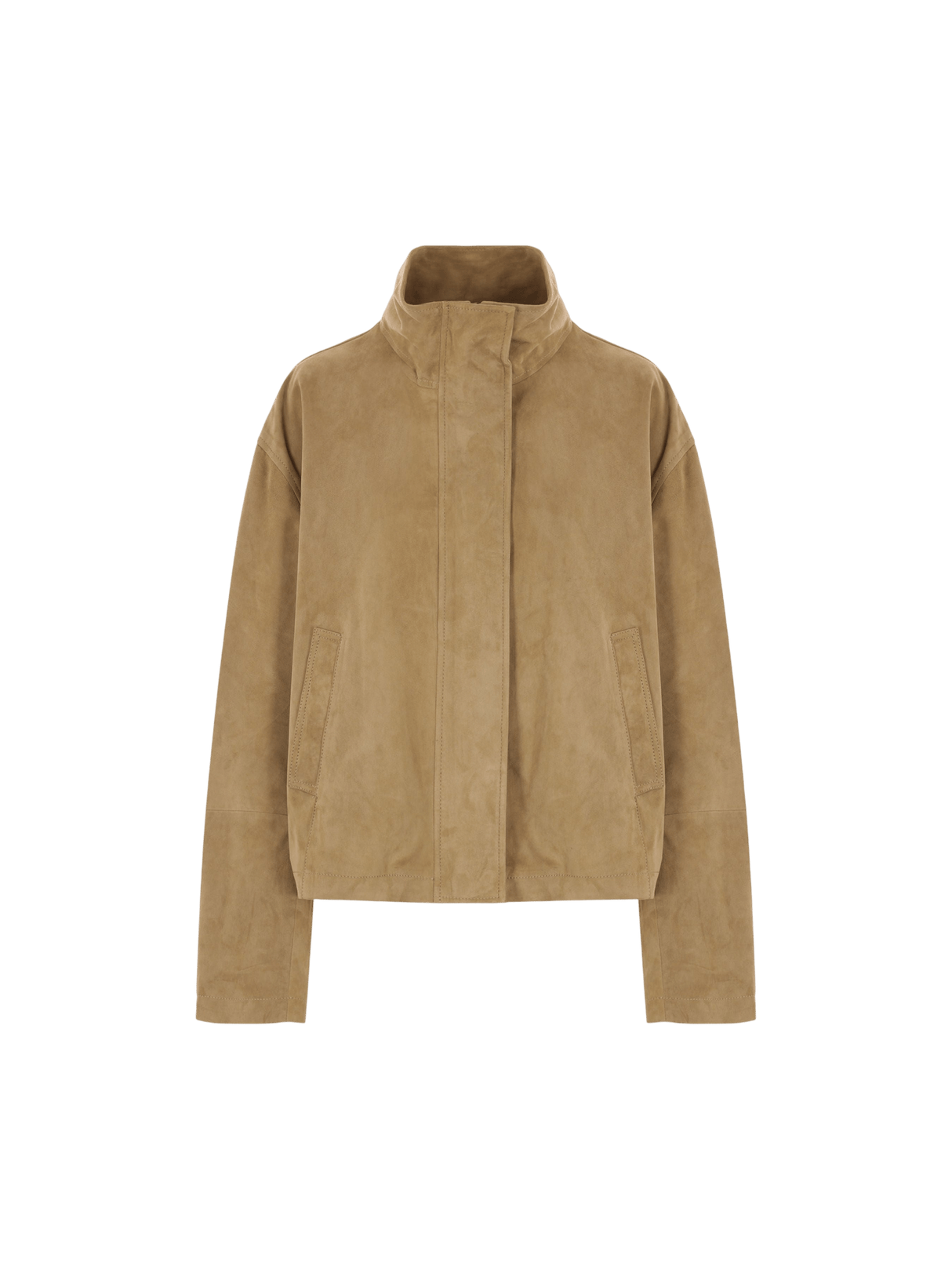 Garine Suede Full-zip Jacket-ARMA-JOHN JULIA