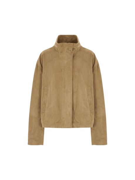 Garine Suede Full-zip Jacket-ARMA-JOHN JULIA