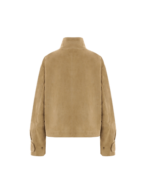 Garine Suede Full-zip Jacket-ARMA-JOHN JULIA