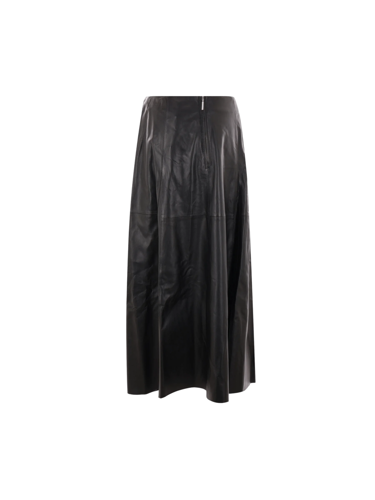 Irina Leather Midi Skirt-ARMA-JOHN JULIA