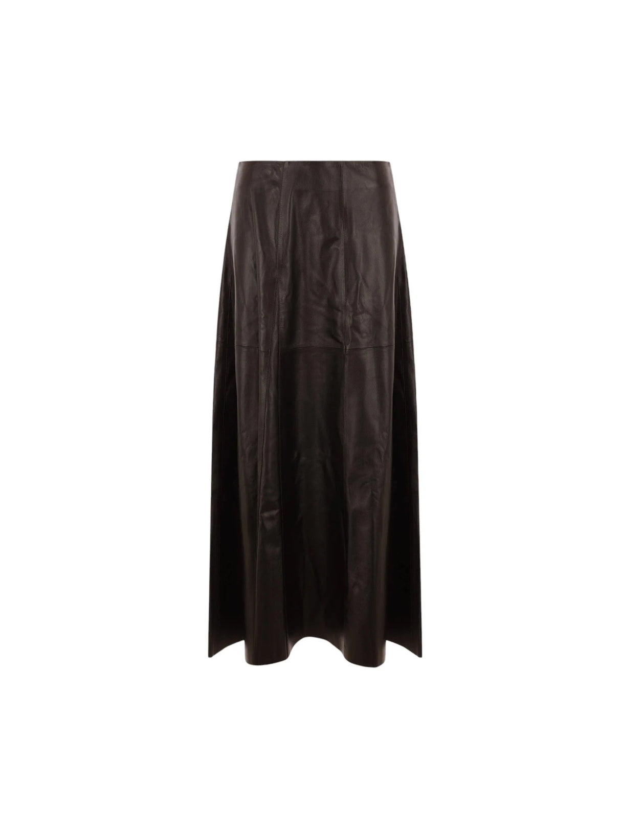 Leather Irina Midi Skirt-ARMA-JOHN JULIA