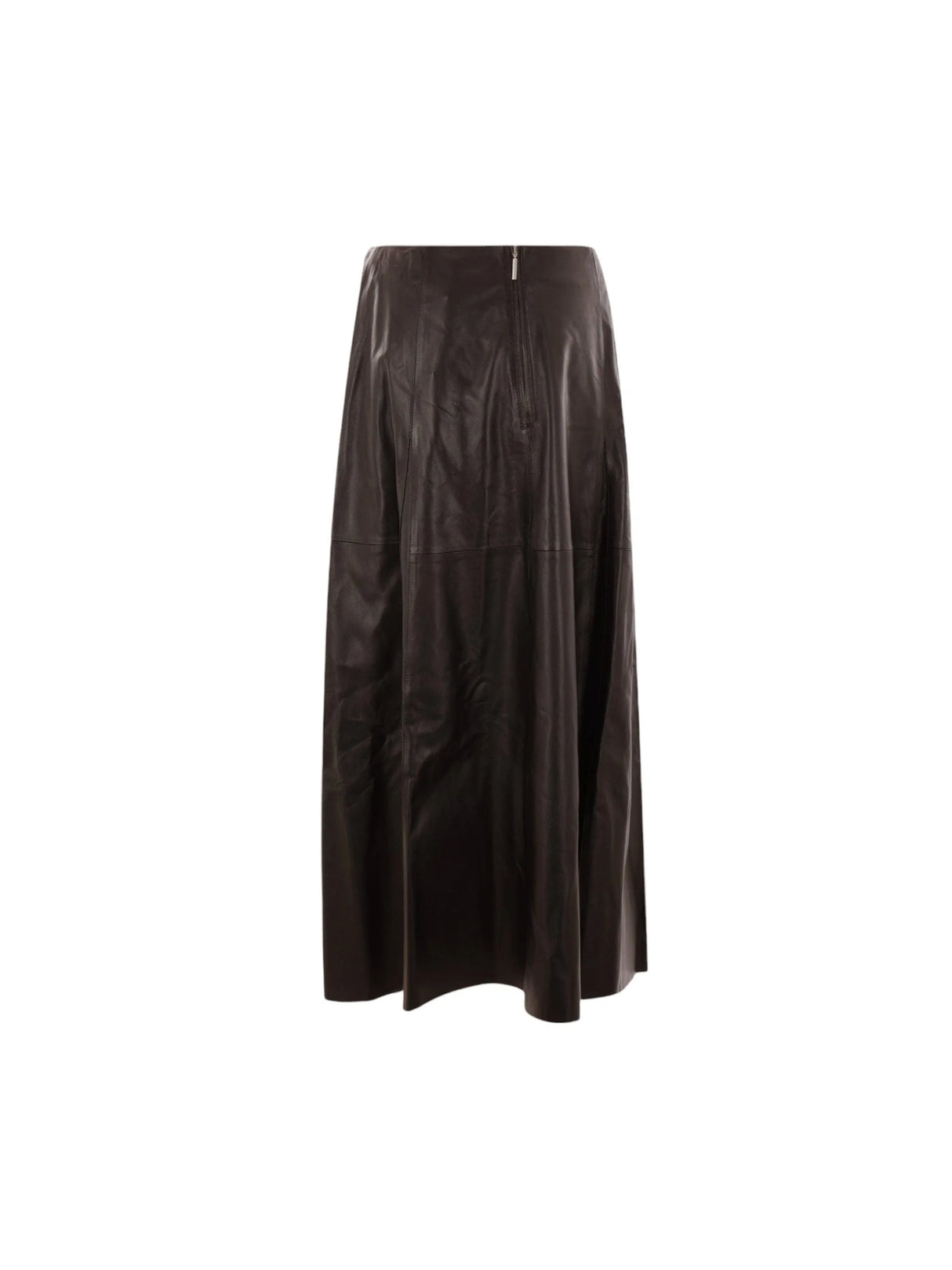 Leather Irina Midi Skirt-ARMA-JOHN JULIA