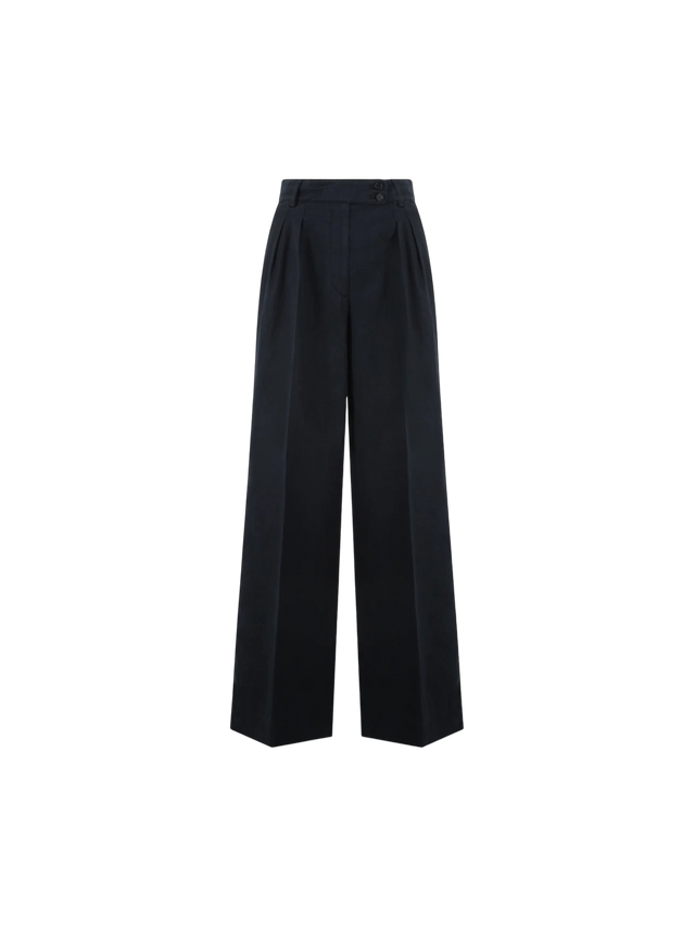 Bull Denim Wide-leg Pants-ASPESI-JOHN JULIA