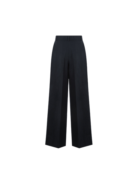 Bull Denim Wide-leg Pants-ASPESI-JOHN JULIA