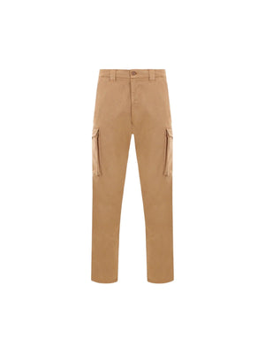 Cargo Pocket Cotton Trousers-Aspesi-JOHN JULIA