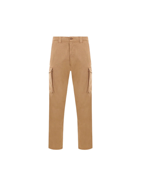 Cotton Blend Cargo Trousers-ASPESI-JOHN JULIA