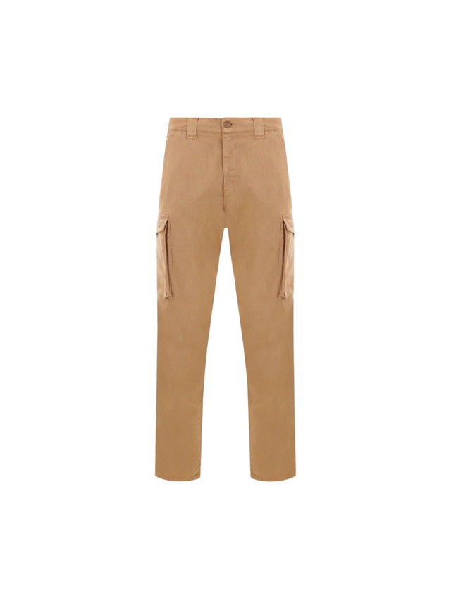 Cargo Pocket Cotton Trousers-Aspesi-JOHN JULIA