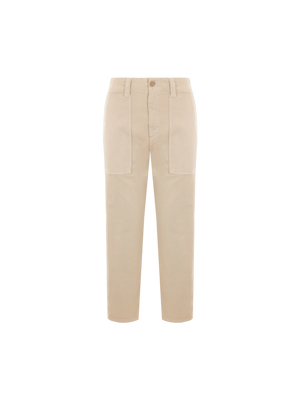 Cropped Gabardine Trousers-Aspesi-JOHN JULIA