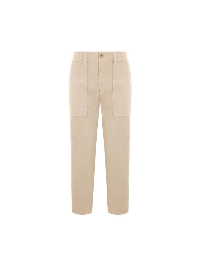 Cropped Gabardine Trousers-Aspesi-JOHN JULIA