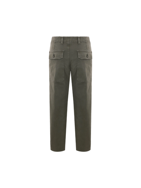 Cropped Gabardine Trousers-ASPESI-JOHN JULIA