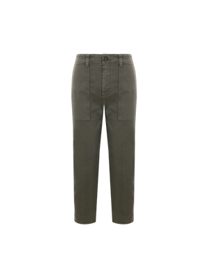 Cropped Gabardine Trousers-ASPESI-JOHN JULIA