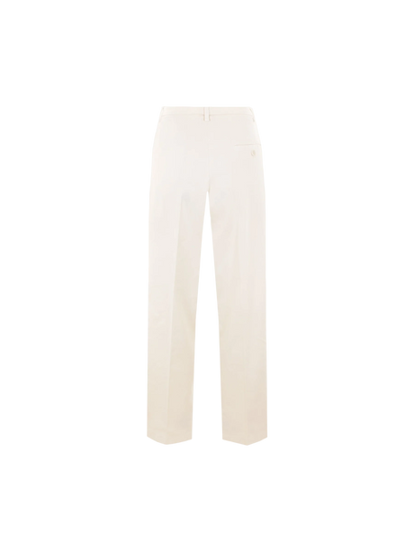 Gabardine Darted Trousers-ASPESI-JOHN JULIA