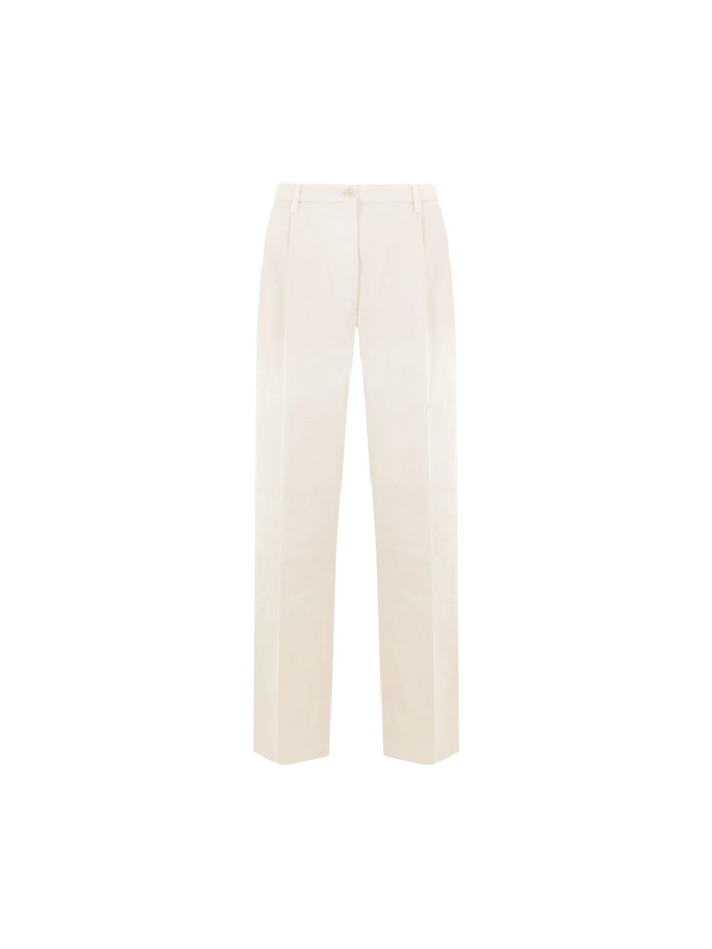 Gabardine Darted Trousers-ASPESI-JOHN JULIA